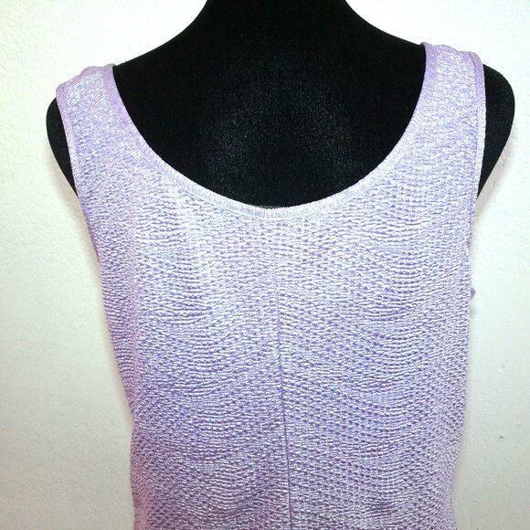 Forever 21, Purple glitter stretch tank top, with double layers. - Picture 7 of 9